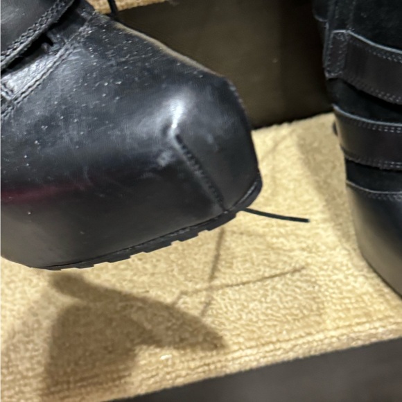 Brian Atwood Niki Leather and Suede lace up boots - Picture 3 of 8